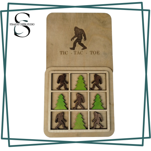 Bigfoot Tic Tac Toe Travel Game